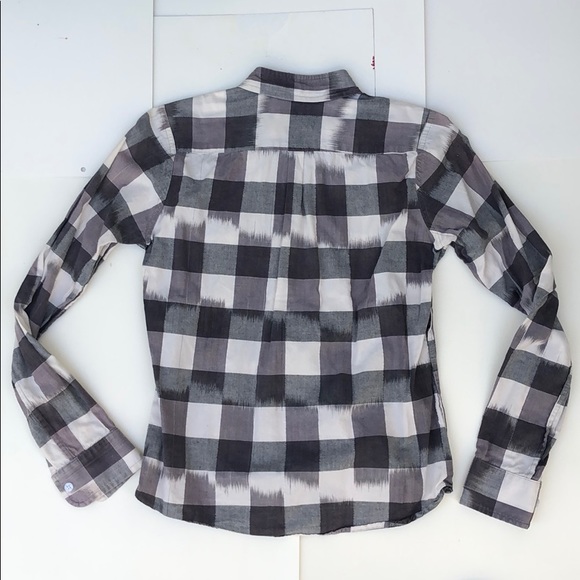 Steven Alan Reverse Weave Plaid Button Shirt - Picture 6 of 6